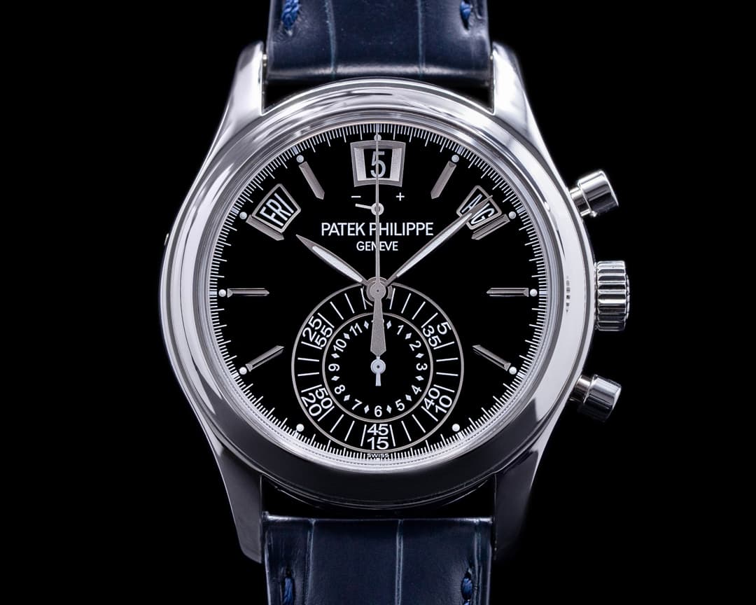Patek Philippe Annual Calendar 5960P-016 Chronograph BLACK DIAL RARE