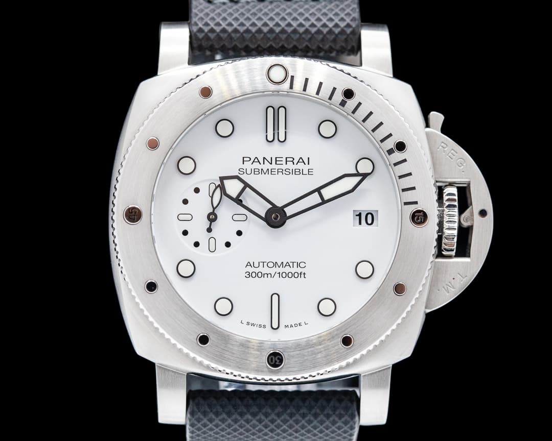 Panerai Luminor Submersible Stainless Steel 42mm White Dial