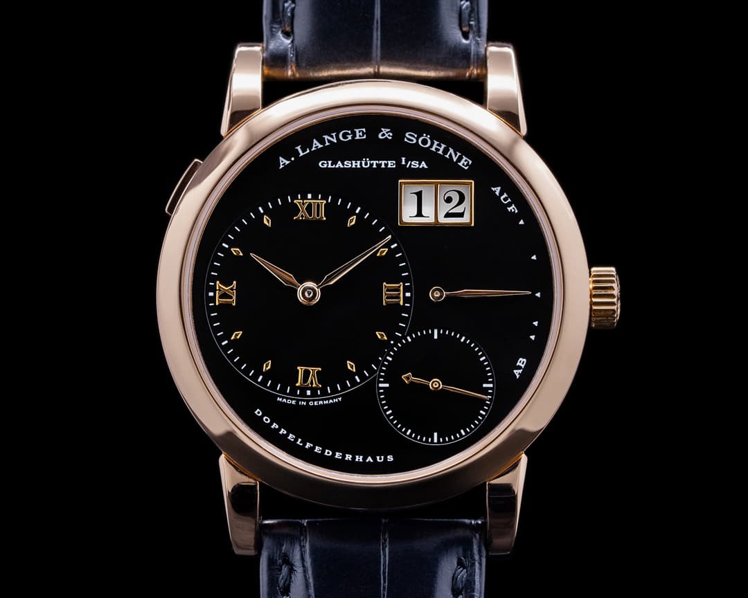 A. Lange and Sohne Lange 1 101.031 18K Rose Gold Black Dial