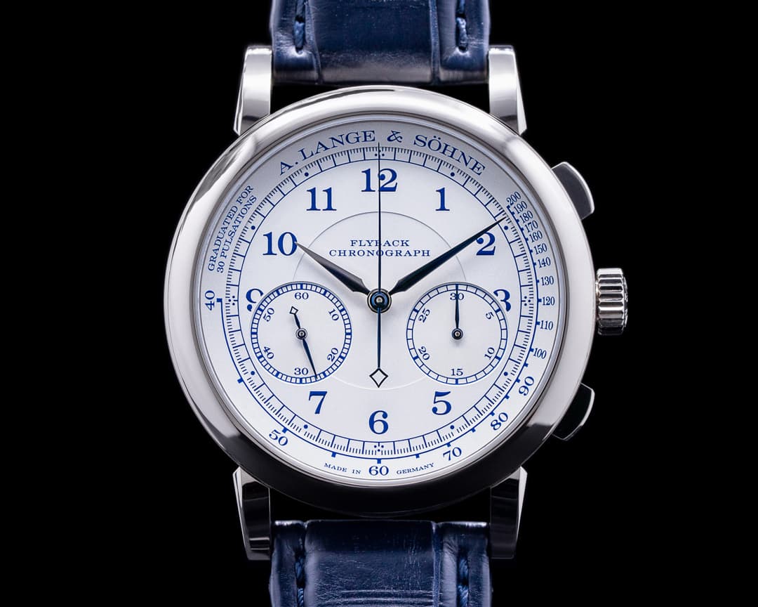 A. Lange and Sohne 1815 Chronograph 414.026 18K White Gold BOUTIQUE