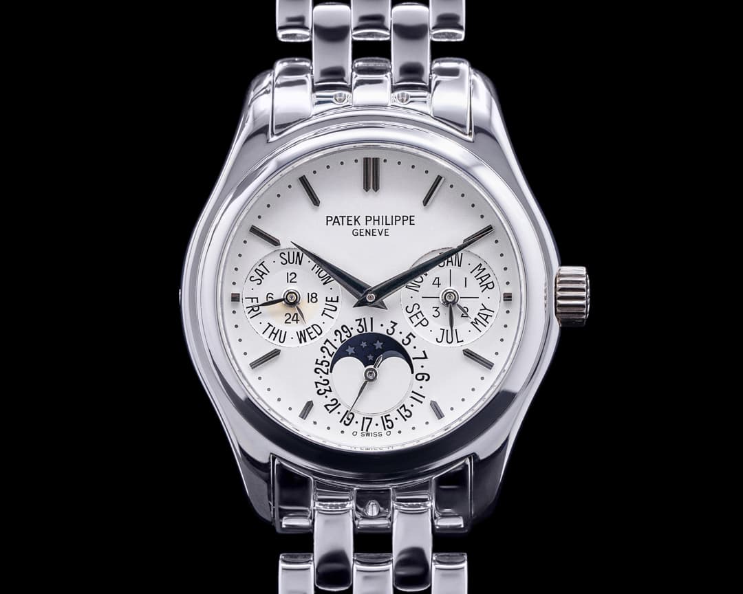 Patek Philippe Perpetual Calendar 5136 18K White Gold Bracelet FUL SET 