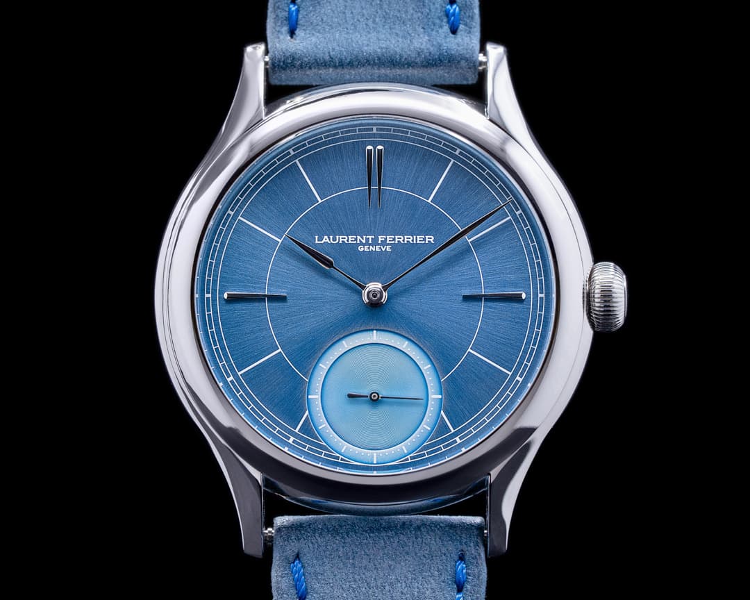 Laurent Ferrier Galet Micro Rotor SS  Blue Glacial Dial 2021