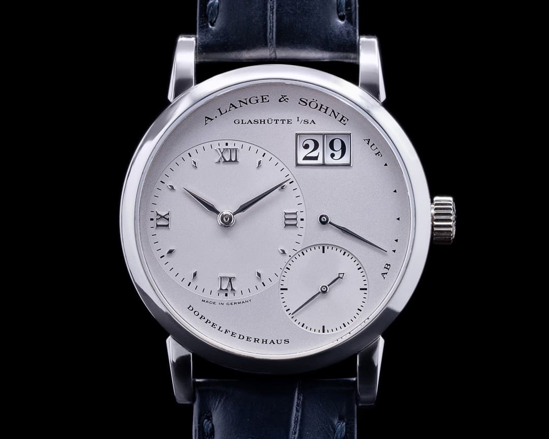 A. Lange and Sohne Little Lange 1 Platinum "Stealth" RARE 36MM FULL SET