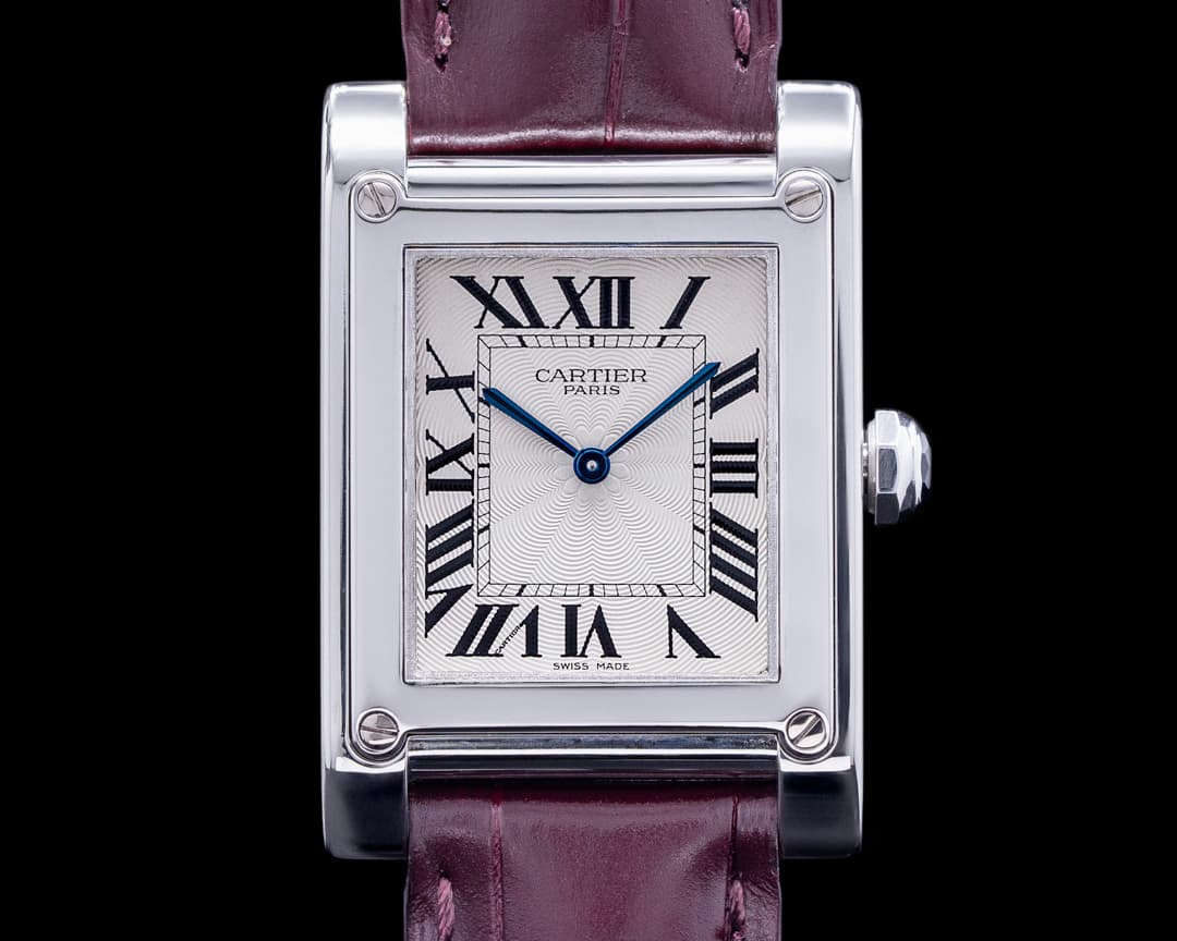 Cartier Privee Collection Tank a Vis CPCP W1539951 Platinum RARE
