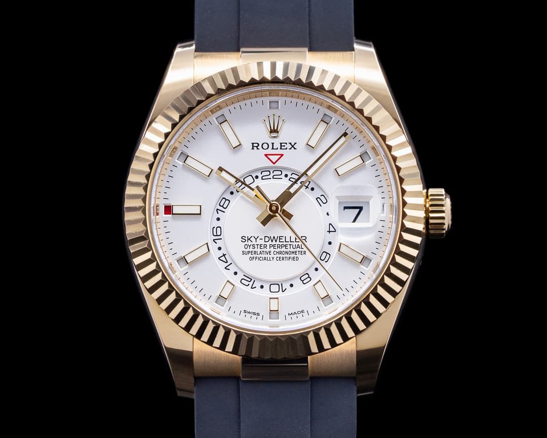 Rolex Sky Dweller 326238 Silver Dial 18k Yellow Gold / OysterFlex 2021