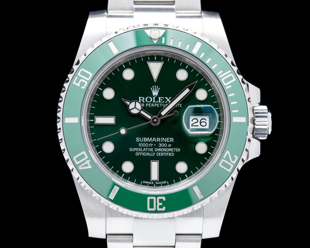 Rolex Submariner "Hulk" Green Ceramic Bezel Green Dial SS 