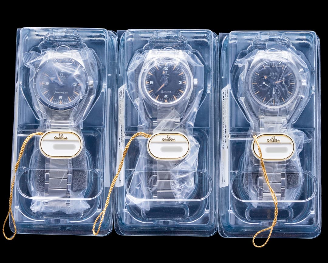 Omega 1957 Trilogy Set Limited Edition 3 Watch Set FULL SET UNWORN