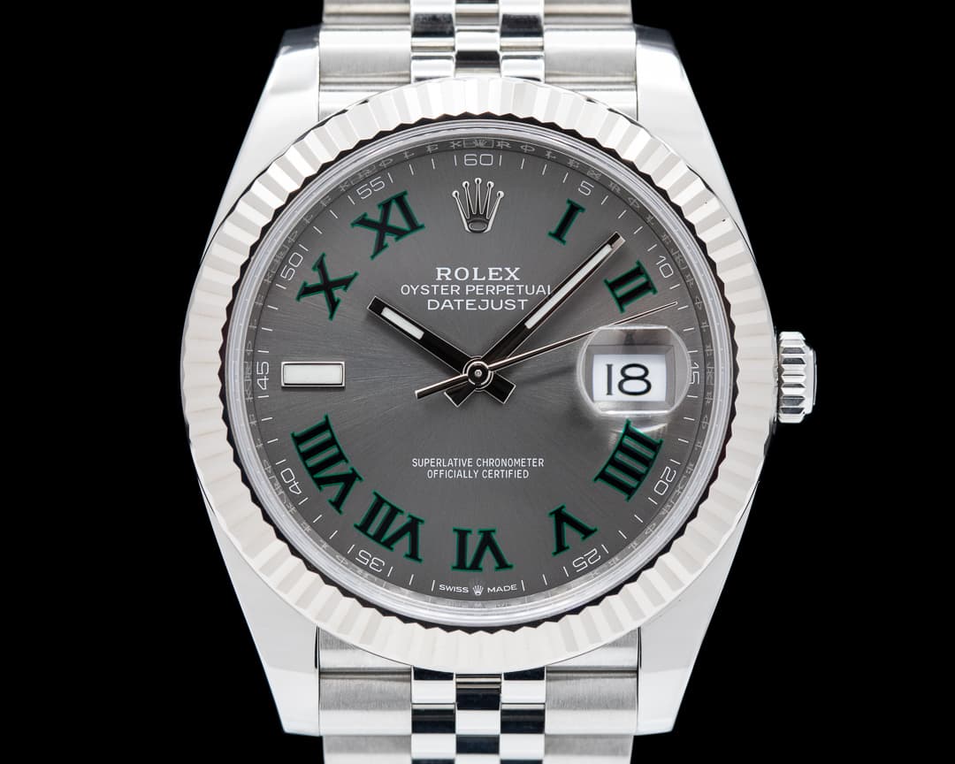 Rolex Datejust 41 Rhodium "Wimbledon" Dial Jubilee 2020