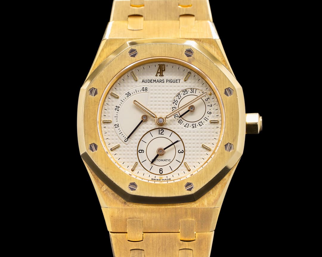 Audemars Piguet Royal Oak Dual Time 18K Yellow Gold White Dial 36MM