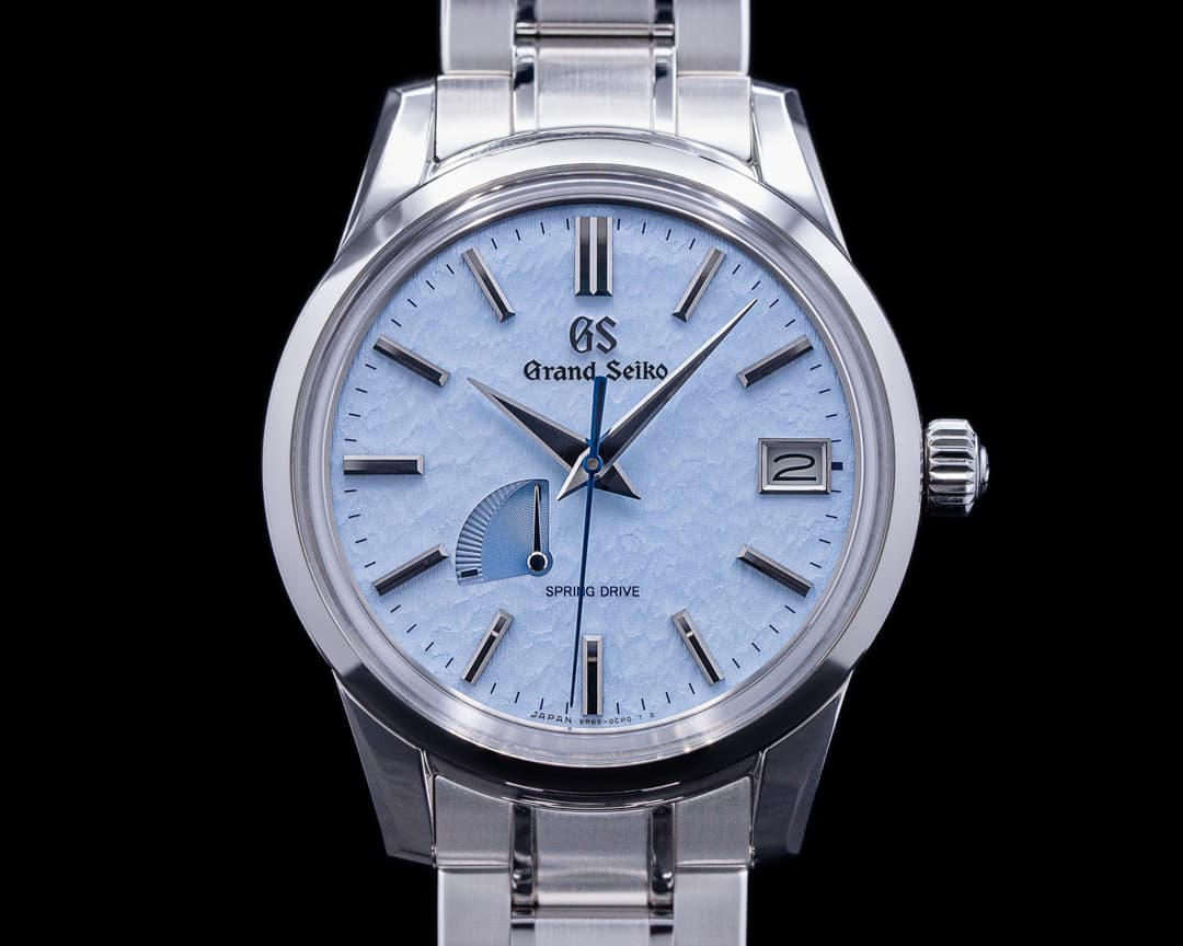 Grand Seiko Spring Drive "Skyflake" SS on Stainless Grand Seiko bracelet. 