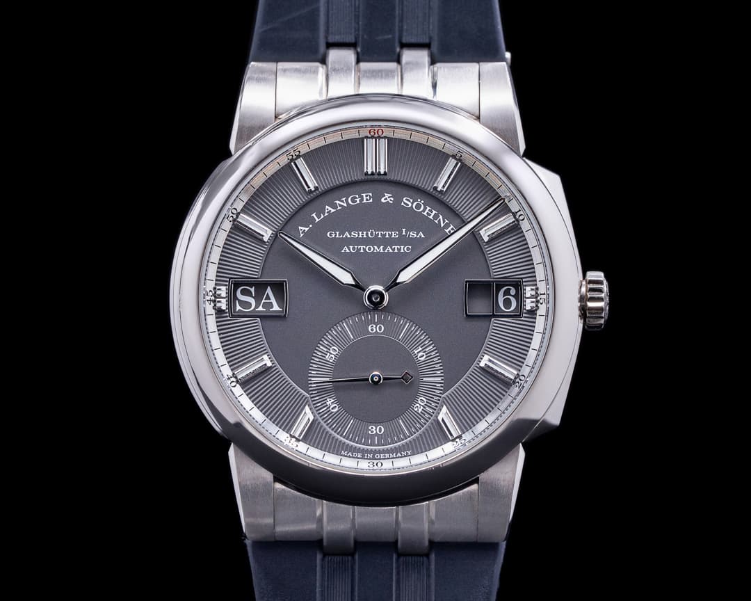 A. Lange and Sohne Odysseus 363.068 18K White Gold Grey Dial / Rubber 