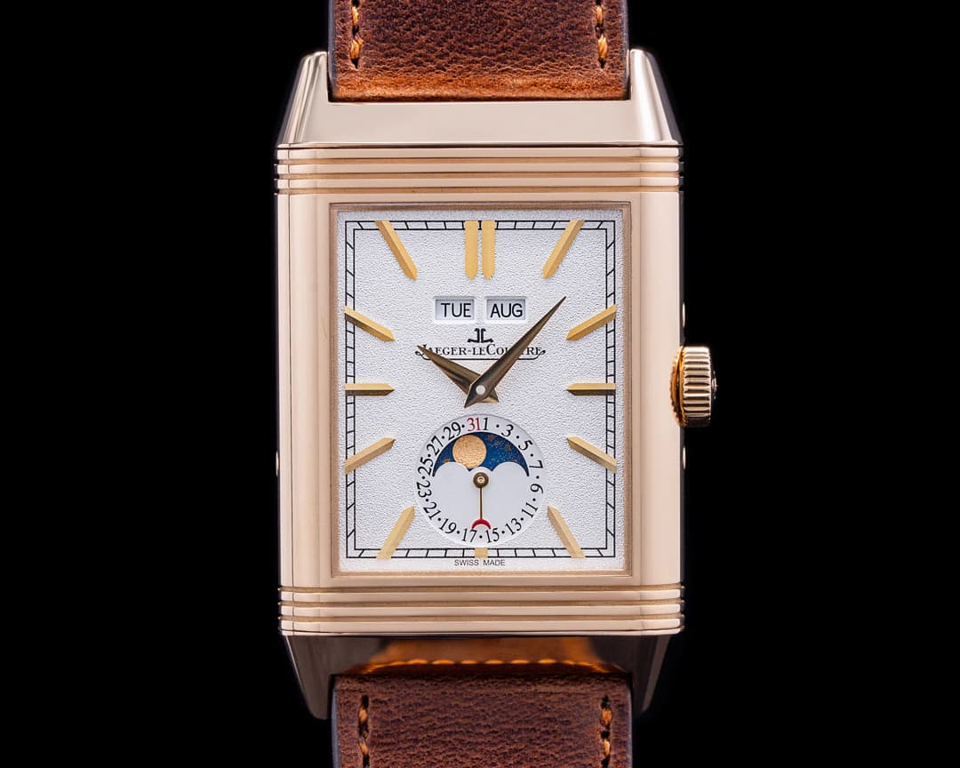 Jaeger LeCoultre Reverso Tribute Calendar 18K Rose Gold