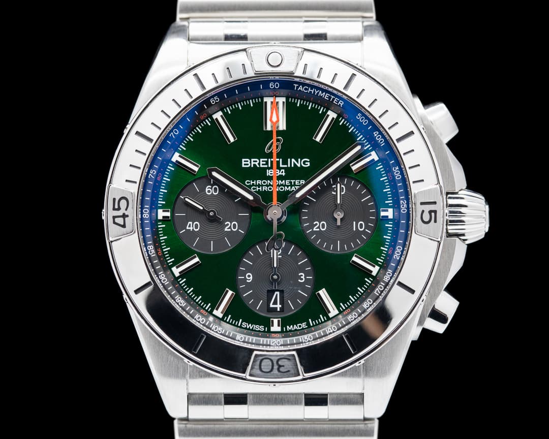 Breitling Chronomat B01 42mm SS Green Dial