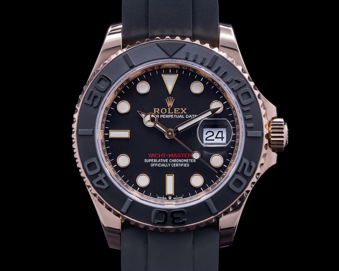 Rolex Yacht Master 126655 18K Rose Gold / Rubber 40MM 2020