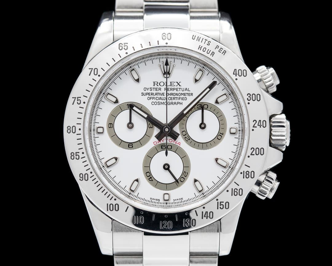 Rolex Daytona 116520 White Dial SS FULL SET