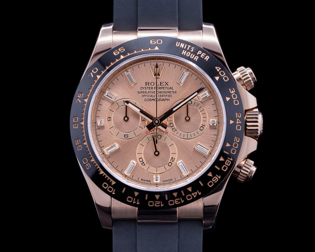 Rolex Cosmograph Daytona 116515LN Ceramic 18K Everose Gold / Sundust Diamond