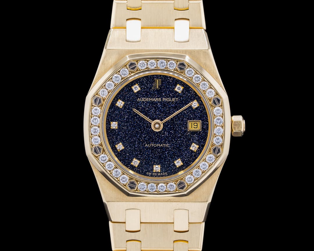 Audemars Piguet Royal Oak Automatic 33mm Aventurine Dial Diamonds RARE