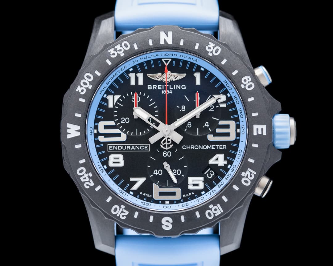 Breitling Endurance Pro Chronograph Light Blue Strap