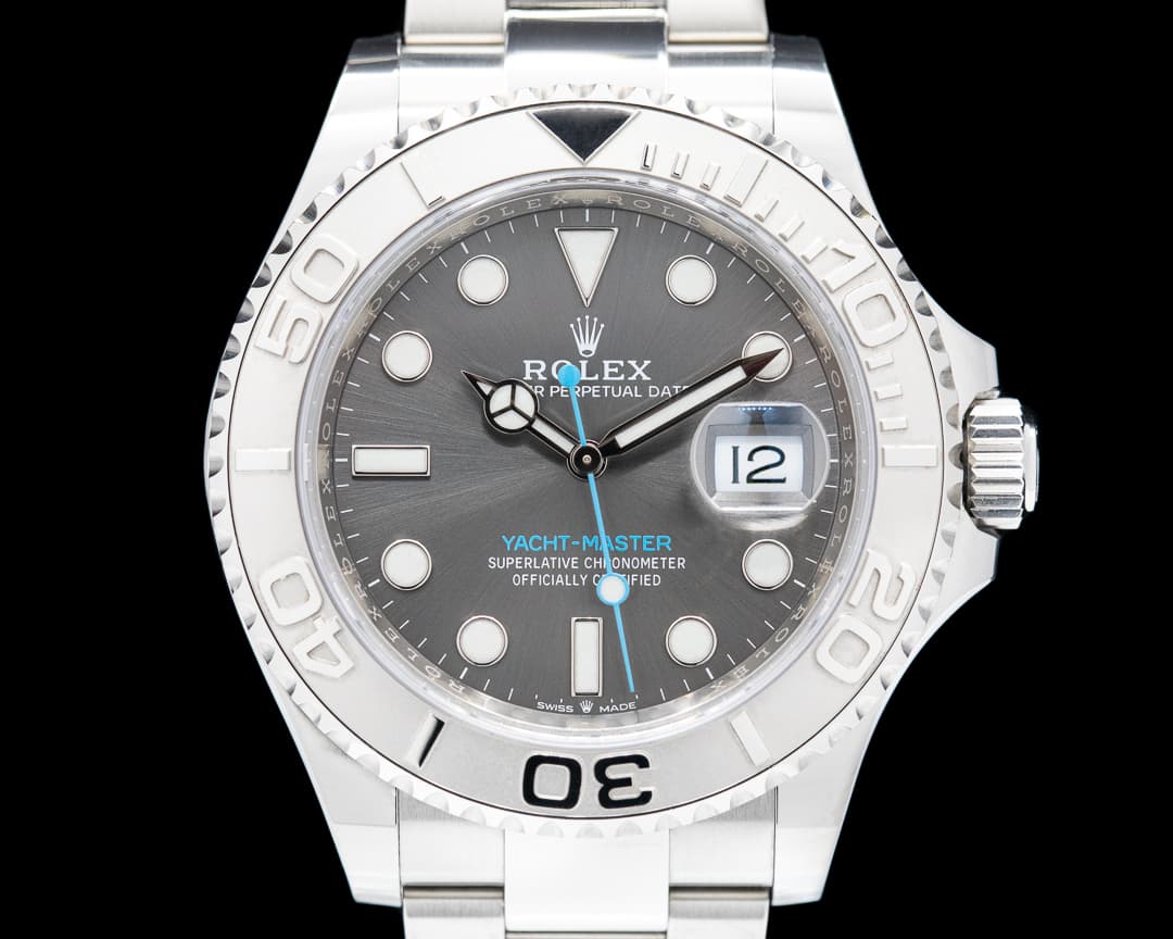 Rolex Yacht Master SS Dark Rhodium Dial / Platinum Bezel 