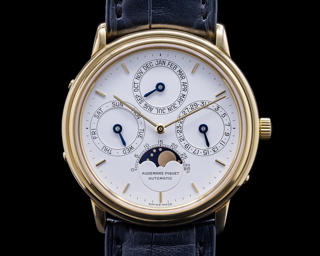 Audemars Piguet Quantieme Perpetual Calendar 18K Yellow Gold Circa 1987