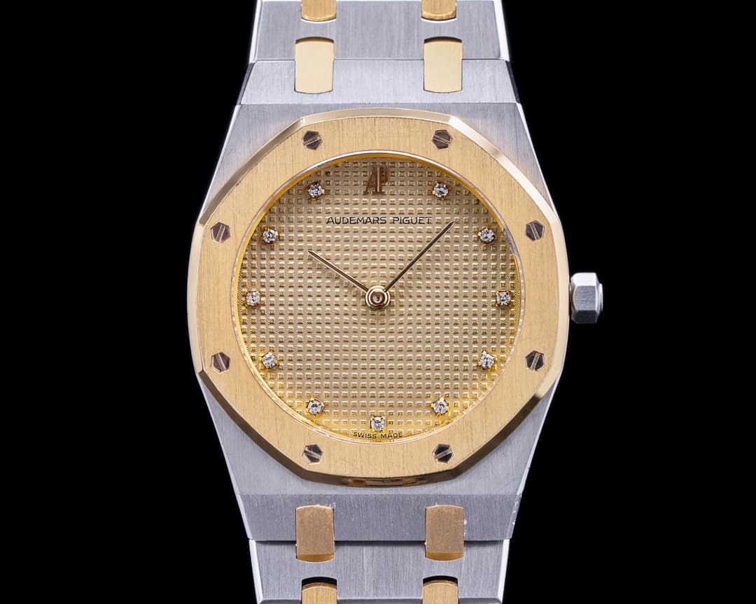 Audemars Piguet Royal Oak Champagne Diamond Dial 18K SS / Yellow Gold 