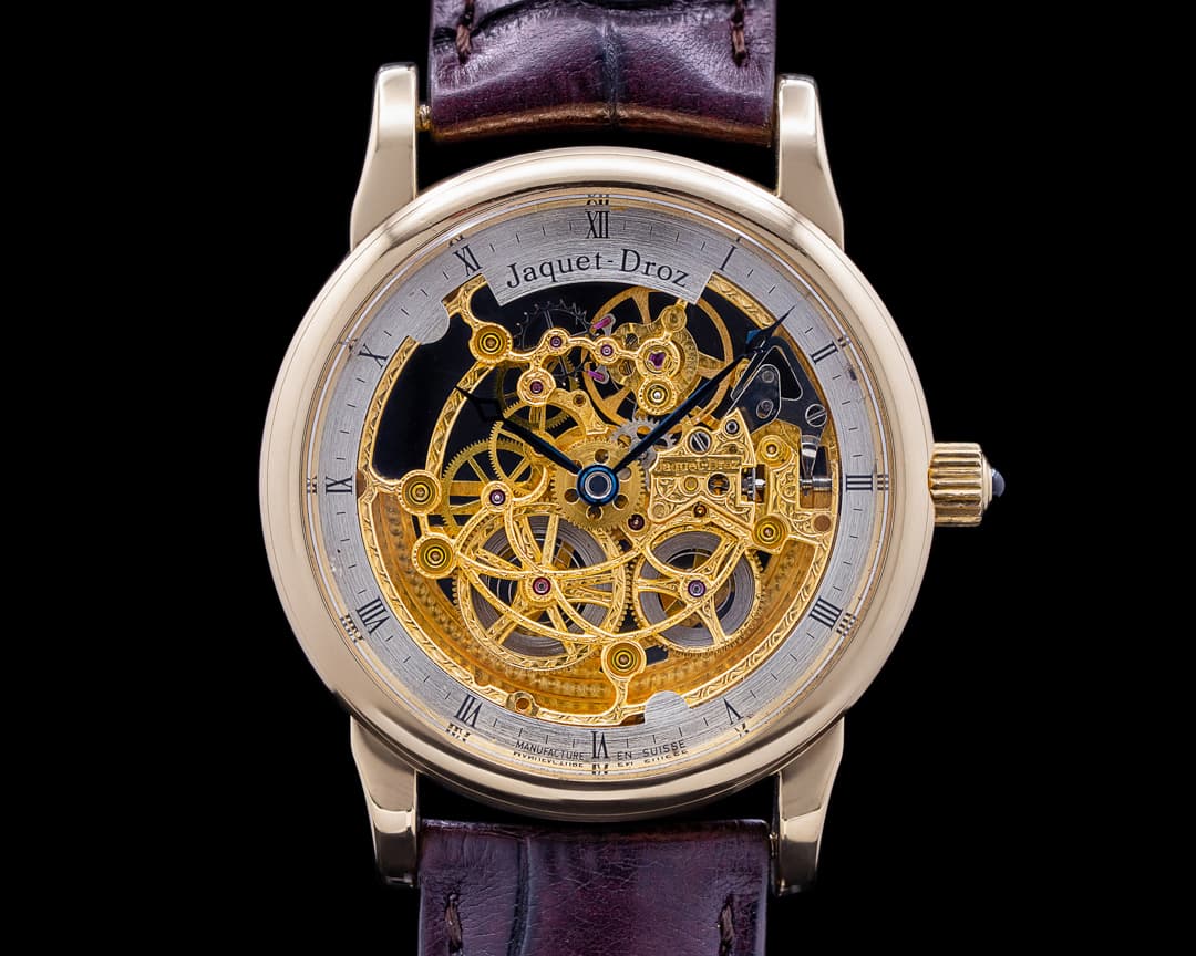 Jaquet Droz Skeleton 18k Yellow Gold
