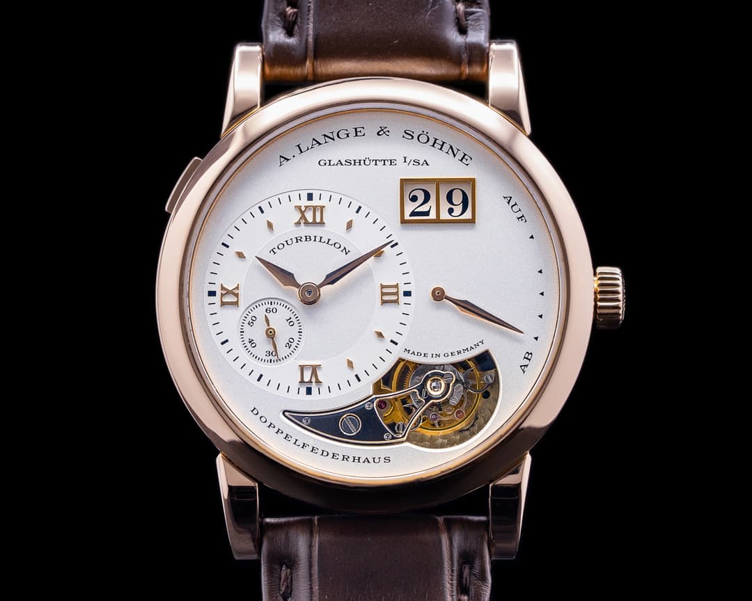 A. Lange and Sohne Lange 1 704.032 Rose Gold Tourbillon Limited Edition
