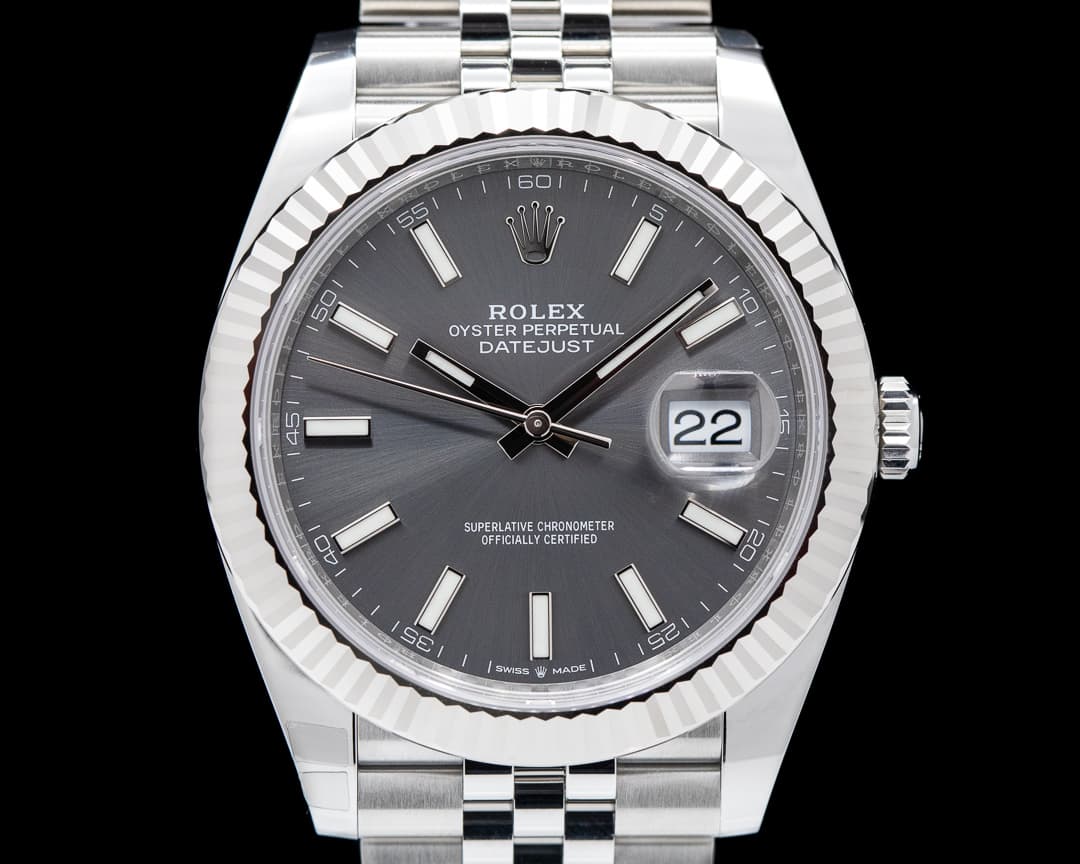 Rolex Datejust 41 126334 Grey Stick Dial SS Oyster 2022