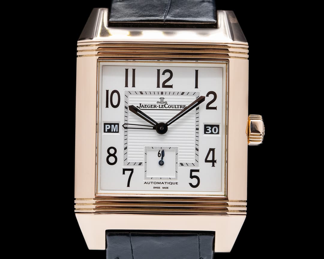 Jaeger LeCoultre Reverso Squadra Hometime 18k Rose Gold 