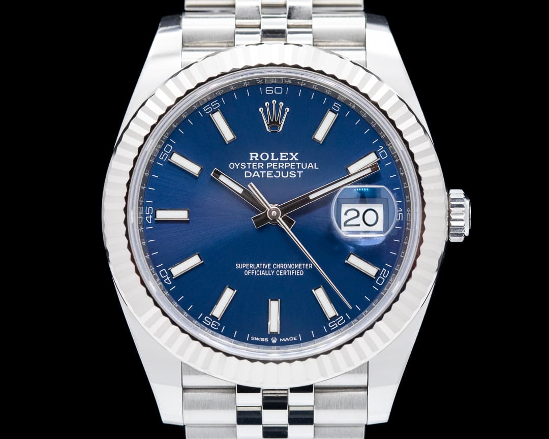 Rolex Datejust 41 Blue Stick Dial SS / SS 2019