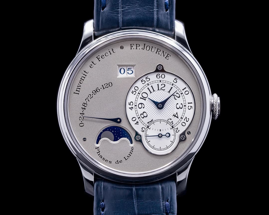 F. P. Journe Octa Lune Automatic Platinum WG Dial Brass Movement 38MM 