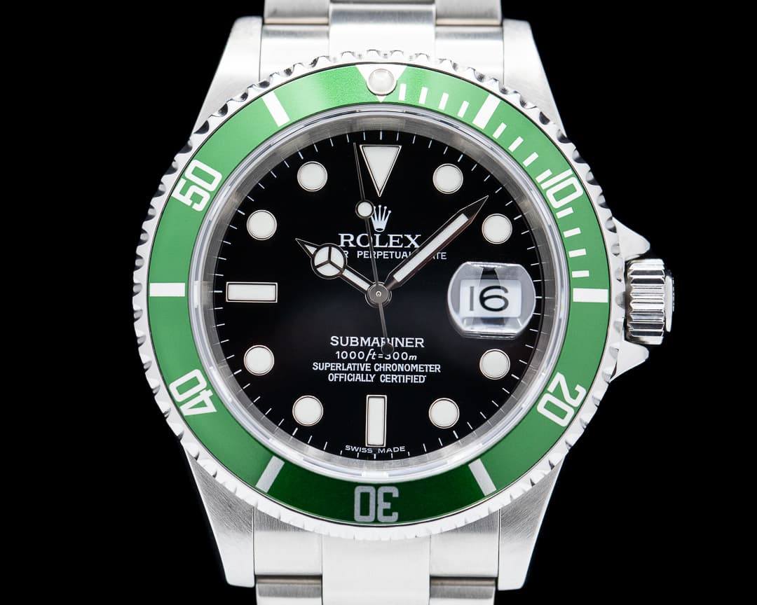Rolex Submariner 50th Anniversary "Kermit" SS Green Bezel 