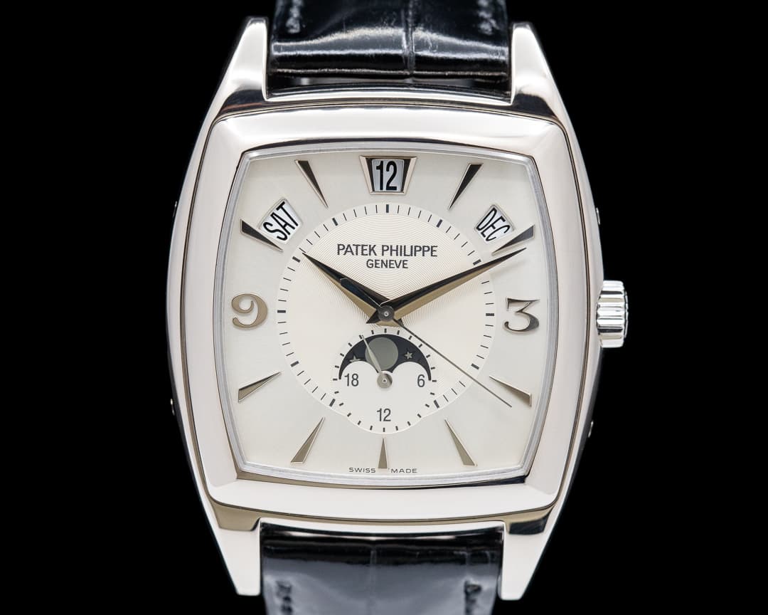 Patek Philippe Gondolo Calendario 5135G 18K White Gold Silver Dial 