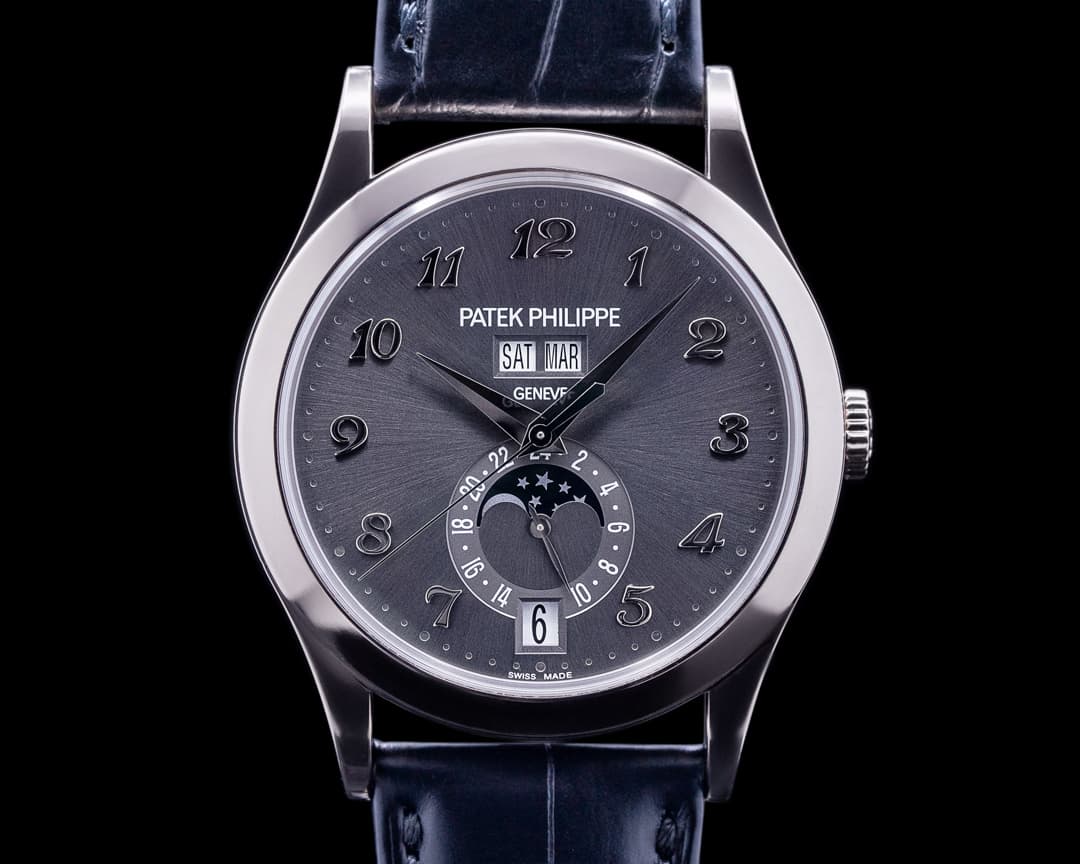 Patek Philippe Annual Calendar Anthracite Dial 18K White Gold