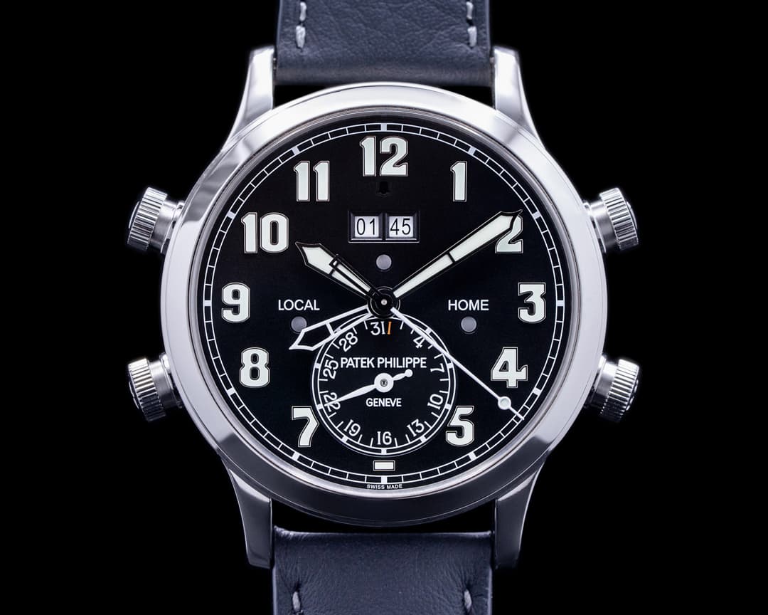 Patek Philippe Calatrava 5520P Pilot Travel Time 24 Hour Alarm UNWORN 