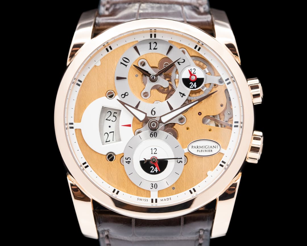 Parmigiani Tonda Hemispheres GMT PFC231 18k Rose Gold