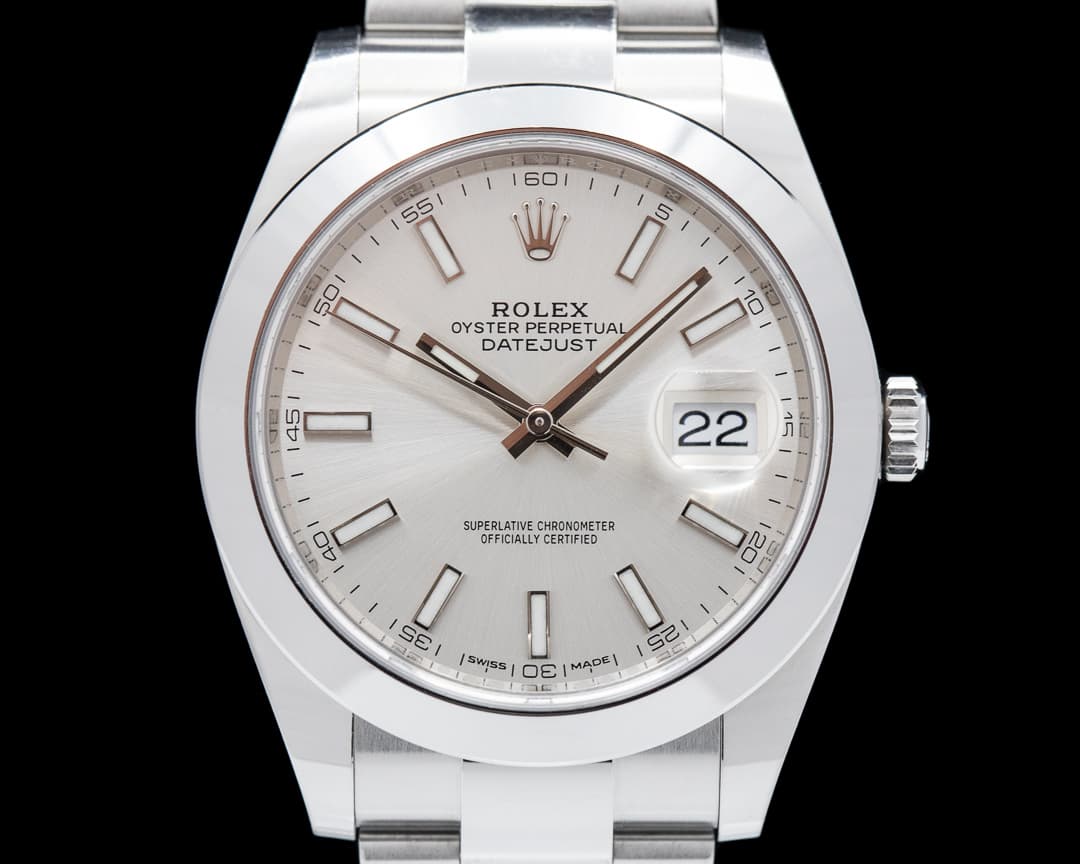 Rolex Datejust 41 126300 Silver Stick Dial SS 2017