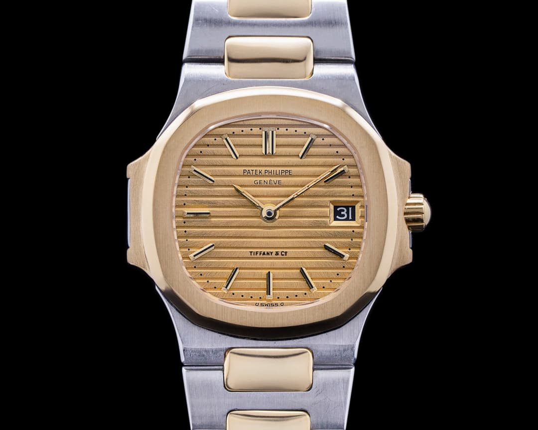 Patek Philippe Nautilus Ladies Champagne TIFFANY Dial 18K / SS