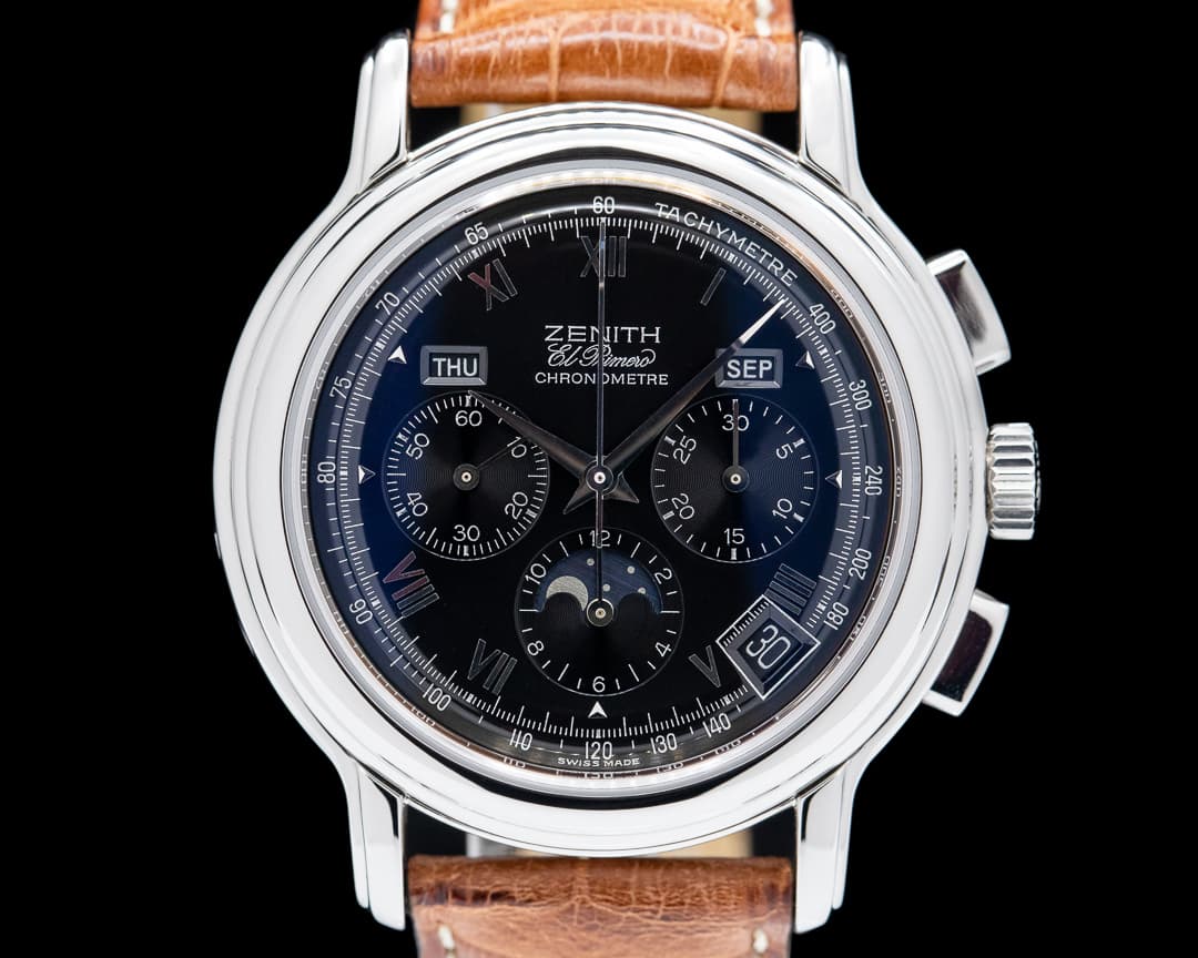 Zenith Chronomaster T El Primero Moon Black Dial SS