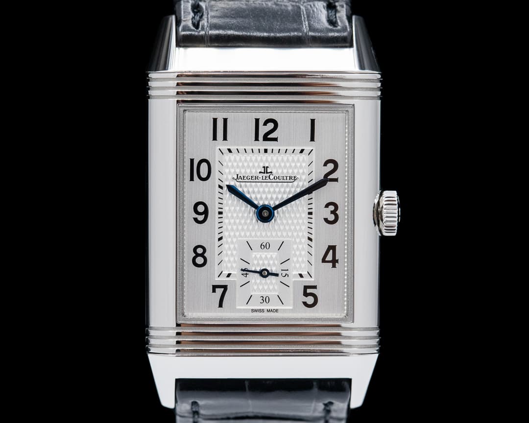 Jaeger LeCoultre Classic Reverso Duo Medium Travel Time Manual Wind SS UNWORN