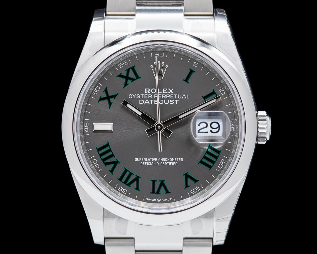 Rolex Datejust 36 126200 Wimbledon Roman Dial SS/Oyster 2022 UNWORN