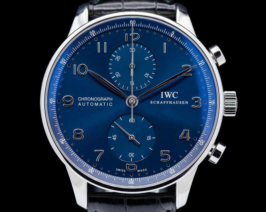 IWC Portuguese Chronograph SS Blue Dial