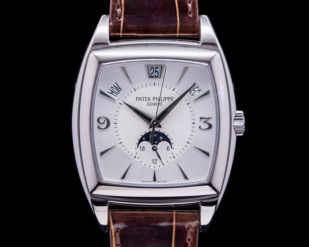 Patek Philippe Gondolo Calendario 5135G 18K White Gold Silver Dial 