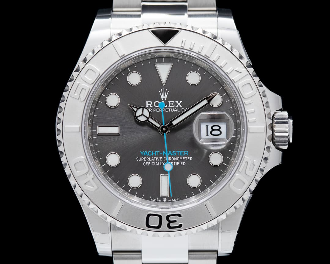 Rolex Yacht Master SS Dark Rhodium Dial / Platinum Bezel 2022