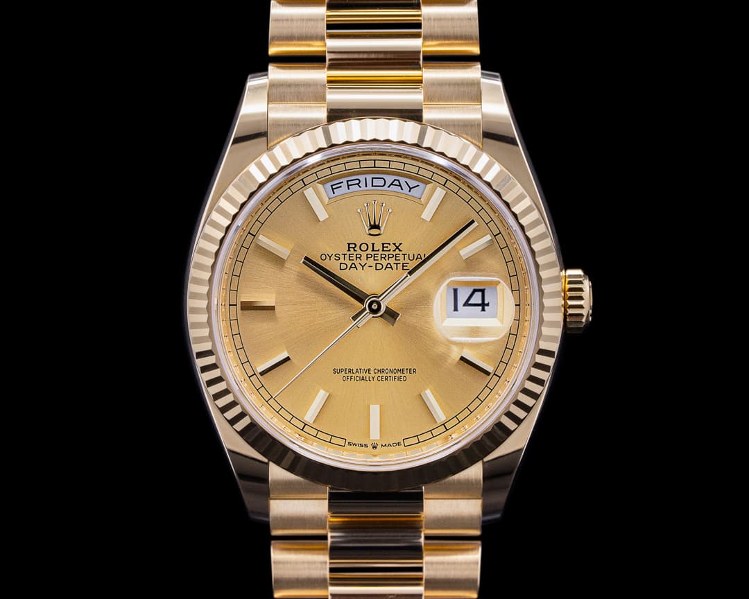 Rolex Day Date President 128238 18K Yellow Gold Champagne Dial
