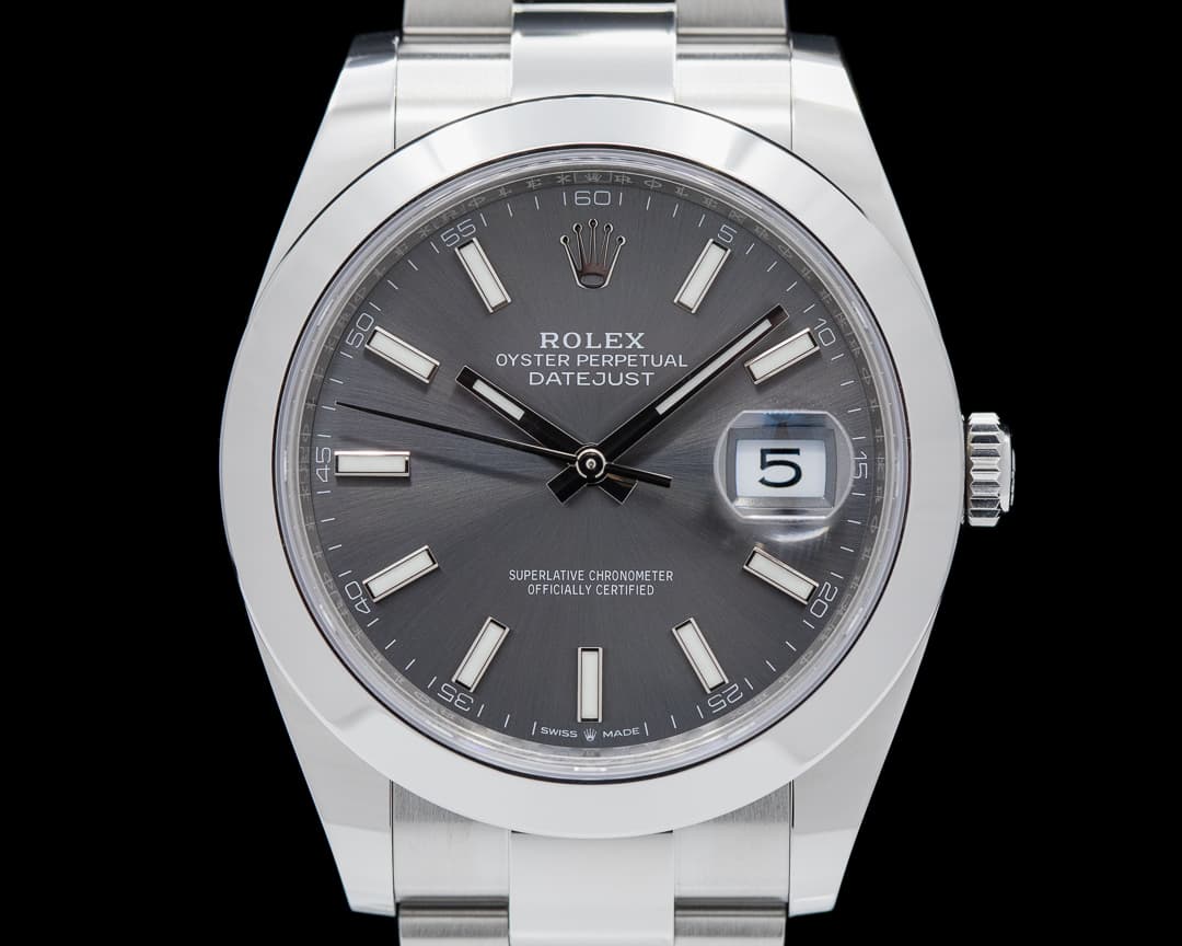 Rolex Datejust 41 126300 Rhodium Stick Dial SS 2022