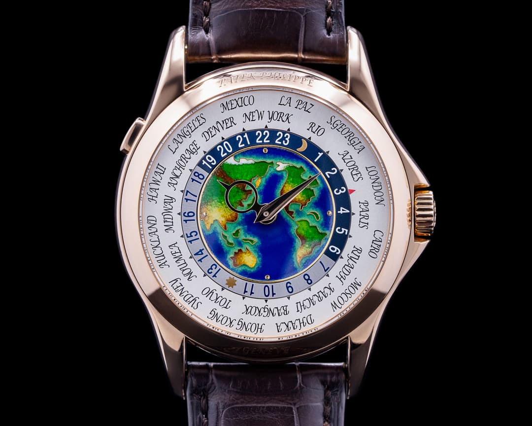 Patek Philippe World Time 5131R Enamel Dial 18K Rose Gold 
