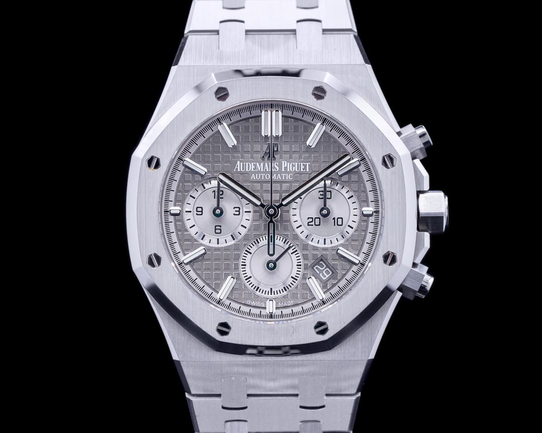 Audemars Piguet Royal Oak Chronograph Ruthenium Dial SS 38MM 