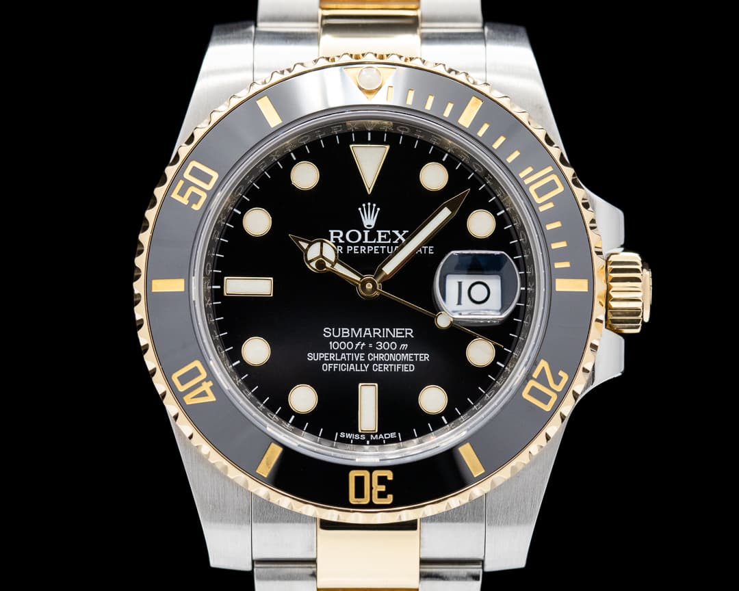 Rolex Submariner 116613LN Ceramic Black Dial 18K / SS 