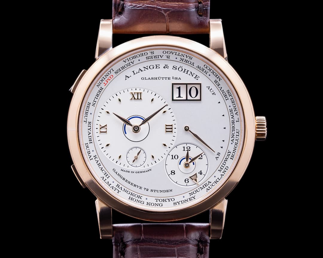 A. Lange & Söhne Lange 1 Time Zone 136.032 18K Rose Gold UNWORN